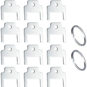 12 Pack 770301 Dispenser Key Replacement Compatible with Kimberly Clark/Scott Toilet Paper &Towel Dispensers (Hard Roll/Folded Towel/Center-Pull Models) Heavy-Duty Steel Key for Commercial Use in Kuwait