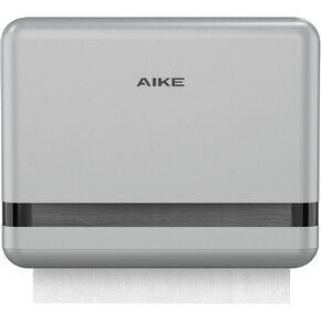 موزع مناشف ورقية متعدد الطيات على الحائط من AIKE 200 ورقة، مع قفل للمنزل والتجاري، أبيض (حجم مطوي L 9.0 بوصة × عرض 3.5 بوصة أو أصغر) in Kuwait