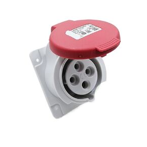 PKF16G434 415V Waterproof Concealed Straight Industrial Socket (16A 6h IP44 4P red) in Kuwait