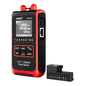 NF-916 4 في 1 جهاز اختبار الألياف البصرية، مقياس الطاقة الضوئية VFL REF FC SC ST، محدد موقع الأخطاء البصرية، أدوات الشبكة بشاشة عرض LCD in Kuwait