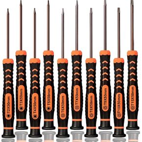 Torx Screwdriver Set of T2-T15, TECKMAN 10-Piece Magnetic Small Torx Security Screwdrivers with T2 T3 T4 T5 T6 T7 T8 T9 T10 T15 Star Screwdriver Tool Kit for Xbox,PS3,PS4,Knife,Computer & Other Device in Kuwait