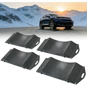Tire Saver Ramps for Flat Spot Prevention (Pack of 4) - Heavy Duty HDPE Car Wheel Cradles for Long Term Garage Storage - Low Profile Parking Tire Stops for Sedan, Classic Cars & Sports Vehicle (17.5") in Kuwait