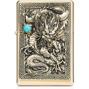 ولاعة بنزين كلاسيكية - ولاعات بنزين معدنية قابلة للطي للرجال، بدون بنزين in Kuwait