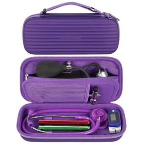 Stethoscope Case Compatible with 3M Littmann Classic III/for MDF Instruments/for Paramed/for FriCARE Monitoring Stethoscope, Extra Room for Doctor & Nurse Accessories-Black in Kuwait