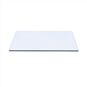 Spancraft 18" X 30" Rectangle Clear Glass Table Top 1/2" Thick with Flat Polished Edge and Touch Corners in Kuwait