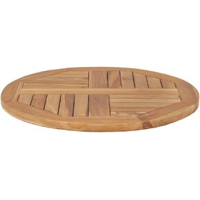 سطح طاولة من خشب الساج الصلب الطبيعي، سطح طاولة بديل دائري الشكل للاستخدامات السكنية أو التجارية، 23.6 بوصة × 23.6 بوصة، -597 in Kuwait