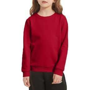 سويت شيرت قطني للأطفال الصغار بأكمام طويلة ورقبة دائرية ورقيقة وخفيفة الوزن للأولاد والبنات in Kuwait