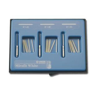 Hager 356044 Mirafit White Fiber Glass Post Introductory Kit (18) + Reamers (3) in Kuwait