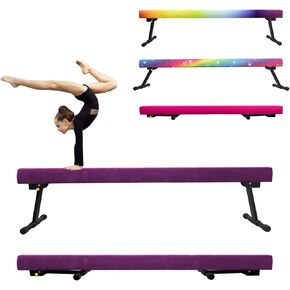 86 York 6ft/8ft شعاع توازن الجمباز، معدات الجمباز ذات الشعاع العالي والمنخفض للأطفال / البالغين، شعاع الجمباز للتدريب والعلاج الطبيعي والتدريب المنزلي الاحترافي مع الأرجل in Kuwait