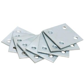 ألواح فولاذية مقاس 3.9 × 3.9 بوصة مع ثقوب، 8 عبوات من الألواح المعدنية المجلفنة، صفائح مربعة قابلة للحام والطلاء للاستخدام الصناعي والاستخدام اليدوي in Kuwait