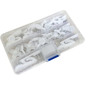DOITOOL 2sets Seamless Wall Nail Hooks Storage Box Multi-Purpose Invisible Picture Hanging for Wedding Photos Umbrellas Keys and Clothes and Reusable Easy to Install in Saudi Arabia
