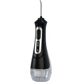 Water Flosser Professional Cordless Dental Oral Irrigator - Portable and Rechargeable IPX7 Waterproof Water Flossing for Teeth Cleaning,200ml Reservoir Home and Travel,White(Black) in Saudi Arabia