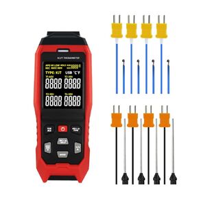 4-Channel Thermocouple Thermometer Data Logger K/J/T Type, -328~2501℉ Range Industrial High/Low HVAC Temperature Meter USB Logger for Liquid Furnace Temp Measurment, ADJ Compensation, 8 K-Type Probes in Kuwait