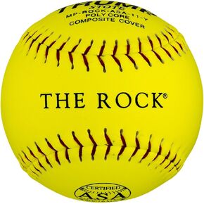 1 Dozen ASA Trump The Rock 11" Softballs - 44cor/.375 Compression (MP-ROCK-ASA-11-Y) 12 Balls in Saudi Arabia