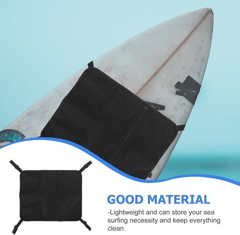 OUNONA Paddleboard Deck Bag Mesh Storage Bag with Buckle Kayak Deck Organizer Pouch for Water Sports for Sup and Surfboard Accessories in Kuwait