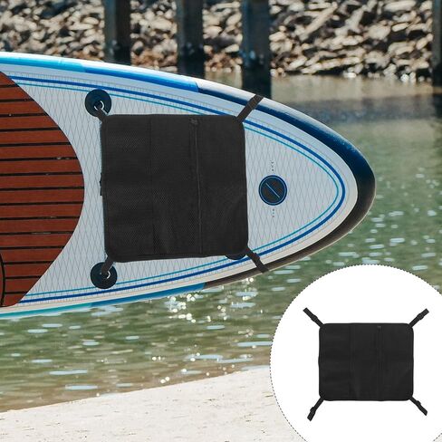 OUNONA Paddleboard Deck Bag Mesh Storage Bag with Buckle Kayak Deck Organizer Pouch for Water Sports for Sup and Surfboard Accessories in Kuwait