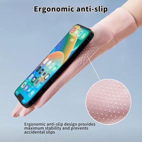 Driving Gloves Women, UV Gloves, UV Hand Protection Gloves, Breathable Driving Womens, Thin Fingerless, Thin Spf Light Sun Protection, Tennis Hiking Silk Cooling for Women, Men - 2 Pairs in Kuwait