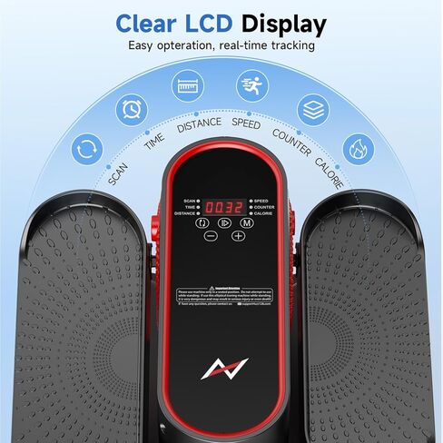 جهاز تمرين بيضاوي الشكل تحت المكتب من AXV، جهاز تمرين الساق البيضاوي الكهربائي كما يظهر على التلفاز، آلات تدريب أثناء الجلوس لكبار السن في المنزل، محمول، هادئ، مع جهاز تحكم عن بعد in Kuwait