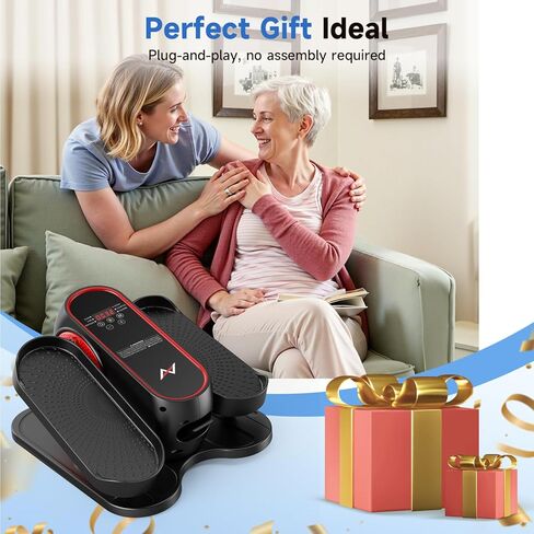 جهاز تمرين بيضاوي الشكل تحت المكتب من AXV، جهاز تمرين الساق البيضاوي الكهربائي كما يظهر على التلفاز، آلات تدريب أثناء الجلوس لكبار السن في المنزل، محمول، هادئ، مع جهاز تحكم عن بعد in Kuwait