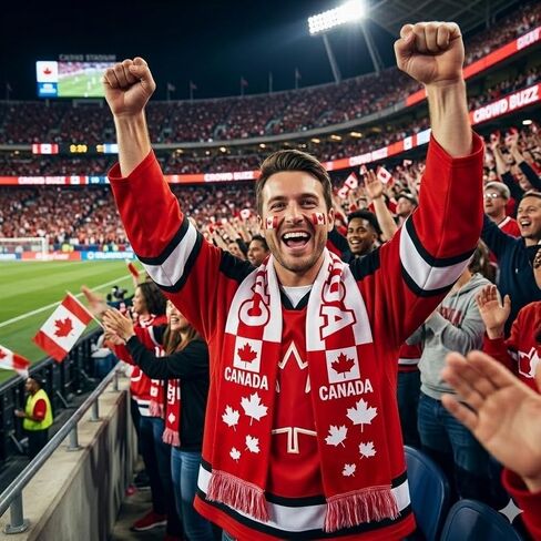 Canada Soccer Scarf Canadian Flag Satin Fan Scarf Red White 5.5 x 53 Inch Patriotic Football Supporter Accessory Game Day Stadium Tailgate Watch Party Canada Scarves in Kuwait