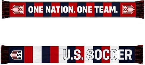 وشاح مشجعي كرة القدم الأمريكية المرخص رسميًا من Icon Sports - وشاح مشجعي "One Nation" باللون الأحمر والأبيض والأزرق مع شعار الولايات المتحدة الأمريكية in Saudi Arabia