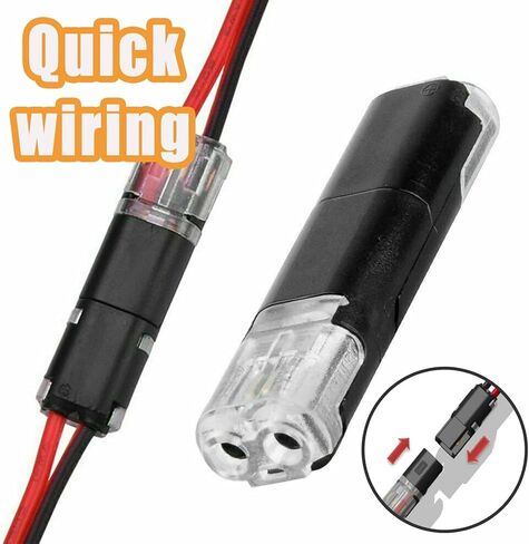 50 قطعة من موصل التوصيل بسلك مزدوج مع مشبك قفل، وأدوات تثبيت سريعة المشبك، وكتل متعددة الأغراض قابلة للتركيب لمصابيح الشريط، والحرف اليدوية، والديكور منخفض الجهد، ومجموعات النماذج in Kuwait