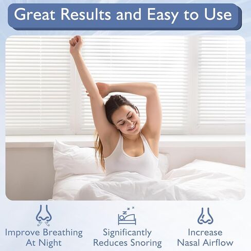 موسعات الأنف للنوم، مشبك مضاد للأنف لضمان النوم العميق، مشبك الأنف للشخير، مغناطيس الأنف لشريط التنفس، أجهزة فعالة لمكافحة الشخير (أبيض و8 قطع) in Kuwait
