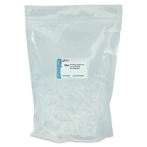 Diamond PosiStop LTS Compatible Pipette Tips, 20ul, Sterile, Graduated, Bulk bag/1000 in Saudi Arabia