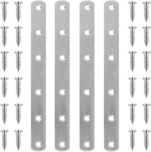 4 Pcs Straight MLK 8 Inch Flat BrMLK Stainless Steel Straight Mending Pl... in Saudi Arabia