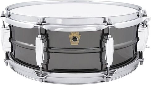 طبلة Ludwig Black Beauty Snare Drum - 5 × 14 بوصة - نيكل أسود مع 8 عروات in Saudi Arabia