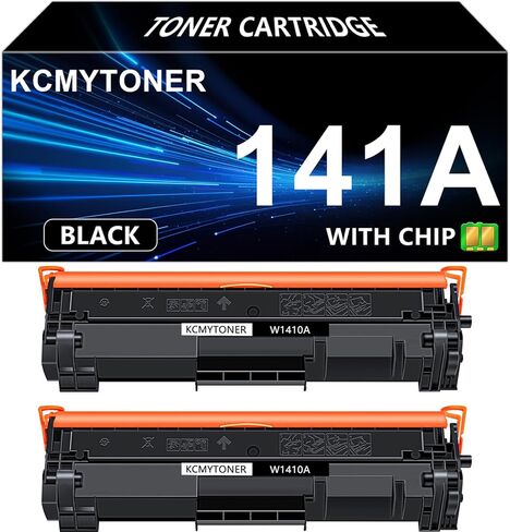 2 Pack Compatible for HP 141A W1410A Toner Cartridge Black for Laserjet Pro M110w MFP M140w M139w(with CHIP) in Kuwait