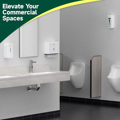 Automatic LCD Air Freshener Dispenser Wall Mount or Free Standing, Programmable Spray for Bathroom Home Office Hotel Commercial Use, Compatible with Glade Refills, White in Kuwait