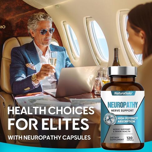 منقذ الأعصاب للاعتلال العصبي، منقذ الأعصاب 600 ملغ من حمض ألفا ليبويك - تخفيف مستهدف للاعتلال العصبي المحيطي في اليدين والقدمين، تقوية صحة الأعصاب، 120 كبسولة in Kuwait