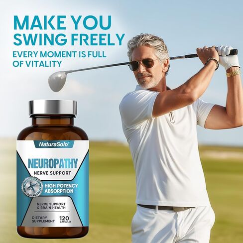 منقذ الأعصاب للاعتلال العصبي، منقذ الأعصاب 600 ملغ من حمض ألفا ليبويك - تخفيف مستهدف للاعتلال العصبي المحيطي في اليدين والقدمين، تقوية صحة الأعصاب، 120 كبسولة in Kuwait
