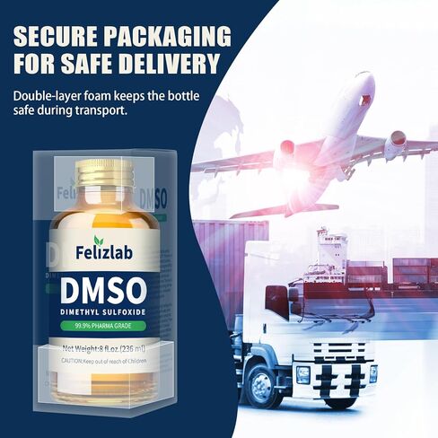 سائل DMSO نقي بنسبة 99.9% (ثنائي ميثيل سلفوكسيد)، 8 أونصة سائلة، غير مخفف، رائحة منخفضة، عالية النقاء، زجاجة من زجاج الكهرمان in Kuwait
