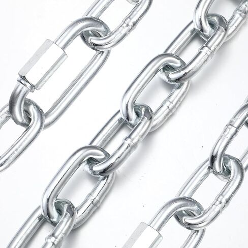 72 Inch 7000 Lbs Capacity Trailer Safety Chain with M8 Connecting Rings, Heavy Duty Utility Chain Rustproof Zinc-Plated, Towing Accessories for Trucks Car Vehicle Trailers Boats in Kuwait