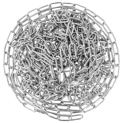 KINJOEK Stainless Steel Chain, 2mm x 98.4 Feet Heavy Duty Metal Proof Coil Chain, Hanging Loop Chains for Guardrail, Lifting Chain in Kuwait