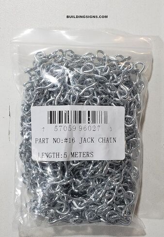 #16 سلسلة جاك فردية، مجلفنة لامعة (15 قدمًا) in Kuwait