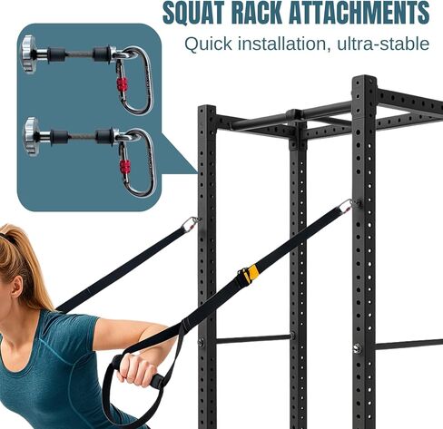 2pcs Power Rack Attachments,Fits 2"x2" & 3"x3" Frames (1/2" & 1" Holes) ,Squat Rack Attachments for Strength Training Equipment (Silver-Gray) in Kuwait