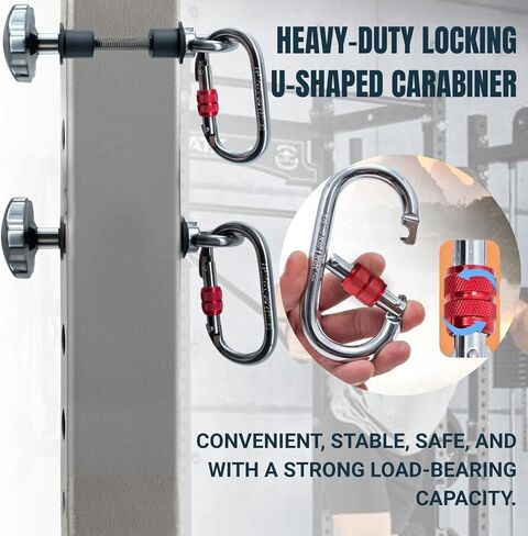 2pcs Power Rack Attachments,Fits 2"x2" & 3"x3" Frames (1/2" & 1" Holes) ,Squat Rack Attachments for Strength Training Equipment (Silver-Gray) in Kuwait