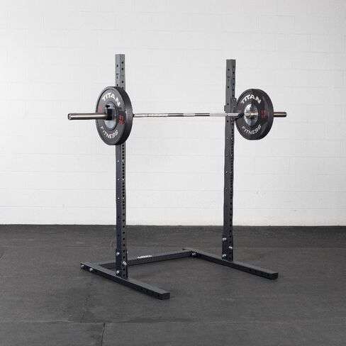 Titan Fitness T-3 Series 73.5" Squat Stand, 1,000 LB Capacity, Short Squat Rack for Home Gym, Space Saving Power Rack with Westside Hole Spacing, J-Hooks in Saudi Arabia