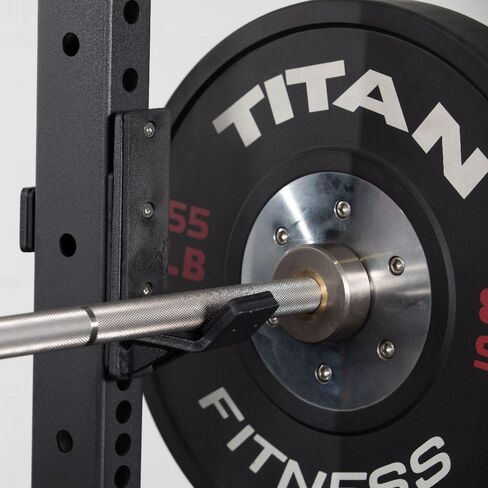 Titan Fitness T-3 Series 73.5" Squat Stand, 1,000 LB Capacity, Short Squat Rack for Home Gym, Space Saving Power Rack with Westside Hole Spacing, J-Hooks in Saudi Arabia