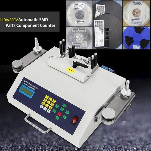 عداد مكونات SMD أوتوماتيكي - شاشة رقمية لعد الأجزاء بقدرة 50 وات مع كشف التسرب، مثالي لـ SMT/SMD، متوافق مع أي حجم لعجلة الحزام in Saudi Arabia
