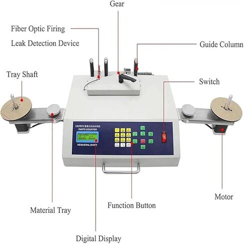 عداد مكونات SMD أوتوماتيكي - شاشة رقمية لعد الأجزاء بقدرة 50 وات مع كشف التسرب، مثالي لـ SMT/SMD، متوافق مع أي حجم لعجلة الحزام in Saudi Arabia