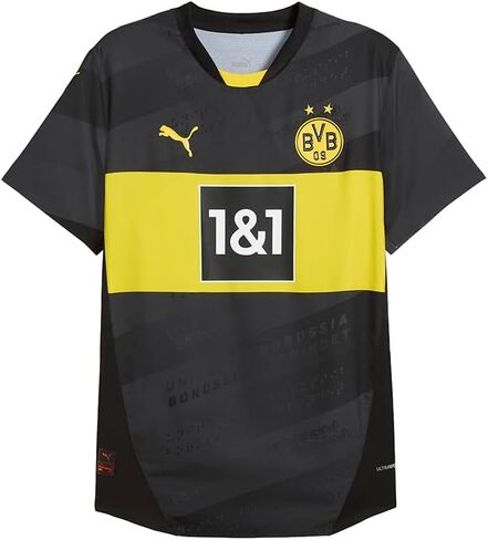 قميص PUMA الرجالي BVB Away ذو رقبة دائرية طبق الأصل كاجوال - أسود in Saudi Arabia