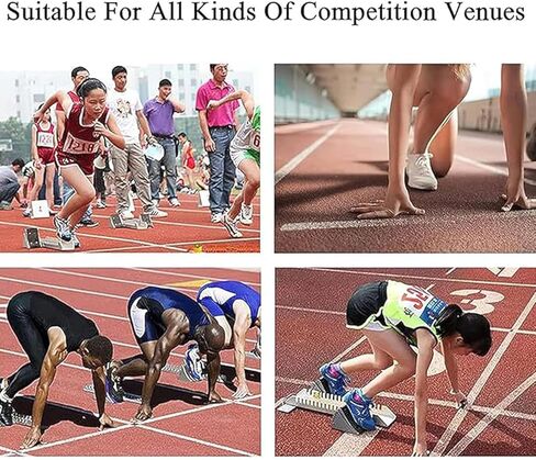 Adjustable Aluminum Starting Block for Track & Field, Multi-Functional Athletics Starting Pedals, Perfect for Outdoor Running on Cinder Tracks and Plastic Runways in Saudi Arabia