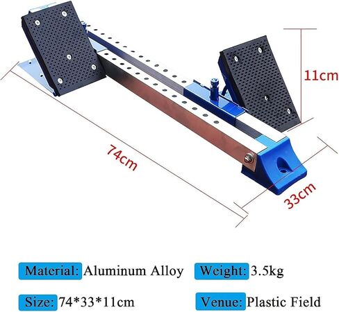 Aluminum Track and Field Starting Blocks - 6 Angles Adjustment, Non-Slip Rubber Pedal - Perfect for Sprinting in Saudi Arabia