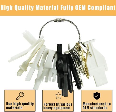21 Pcs Dispenser Key Set for Waffle San Ja-mar Geo-rgia Pa-cific to-rk Kim-berly Cl-ark Bra-dley Paper Towel Toilet Paper Soap Dispensers Replacement Keys Cat 74 E114 Key in Kuwait