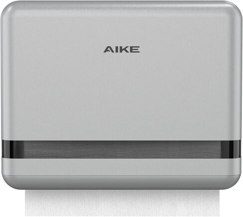 موزع مناشف ورقية متعدد الطيات على الحائط من AIKE 200 ورقة، مع قفل للمنزل والتجاري، أبيض (حجم مطوي L 9.0 بوصة × عرض 3.5 بوصة أو أصغر) in Kuwait