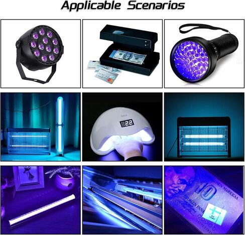 10W High Power LED Chip UV COB Module Purple Light 425nm Ultraviolet Super Intensity Bright Lighting for Flexible Blacklight Fixtures(1050mA/Ultraviolet 420nm-425nm/10Watt/DC 9-11V) in Saudi Arabia